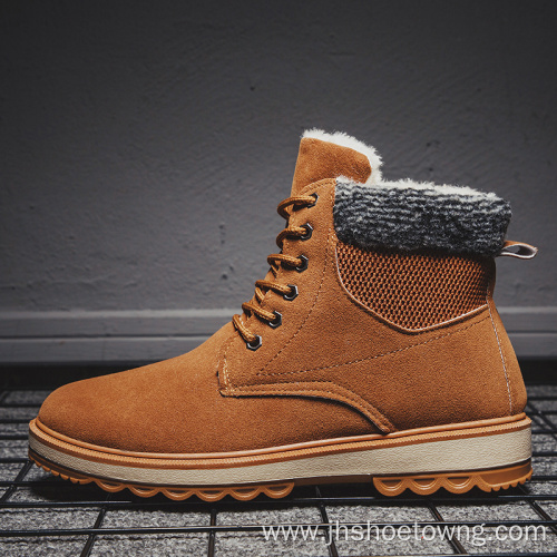 men winter Snow booties warm